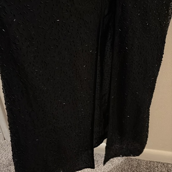 Scala NWT women’s 2X -Elegant Black Sleeveless Dress - silk -beaded - sleeveless - Picture 5 of 7